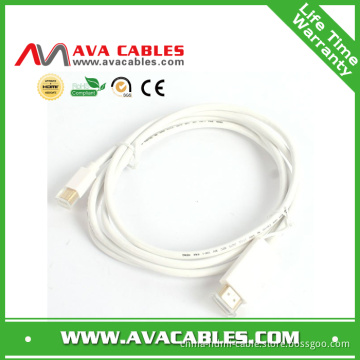 Mini Displayport Male to HDMI Male Cable